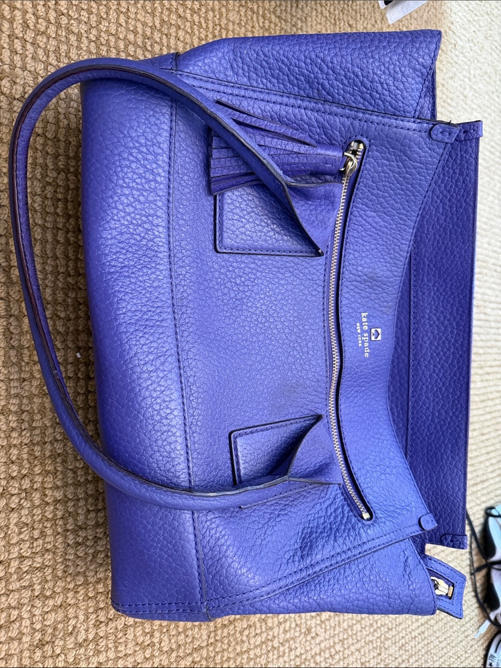 kate spade Violet Pebbled Leather Shoulder Bag